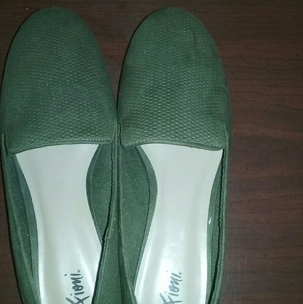 Olive Green Flat Sandals